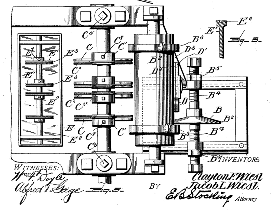 Figure 7: water scoring machine 1901 Figure 7: water scoring machine 1901